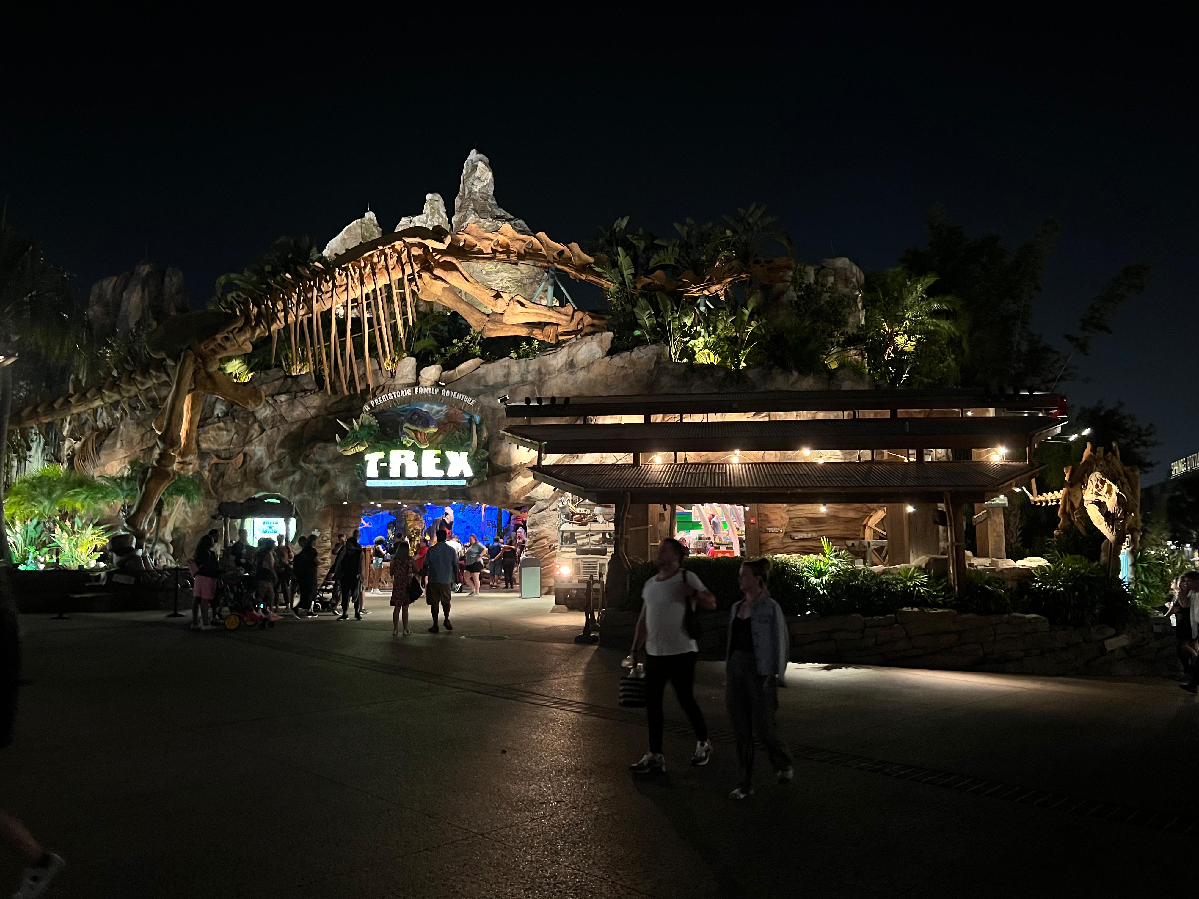 Disney Spring Shopping Complex at Night